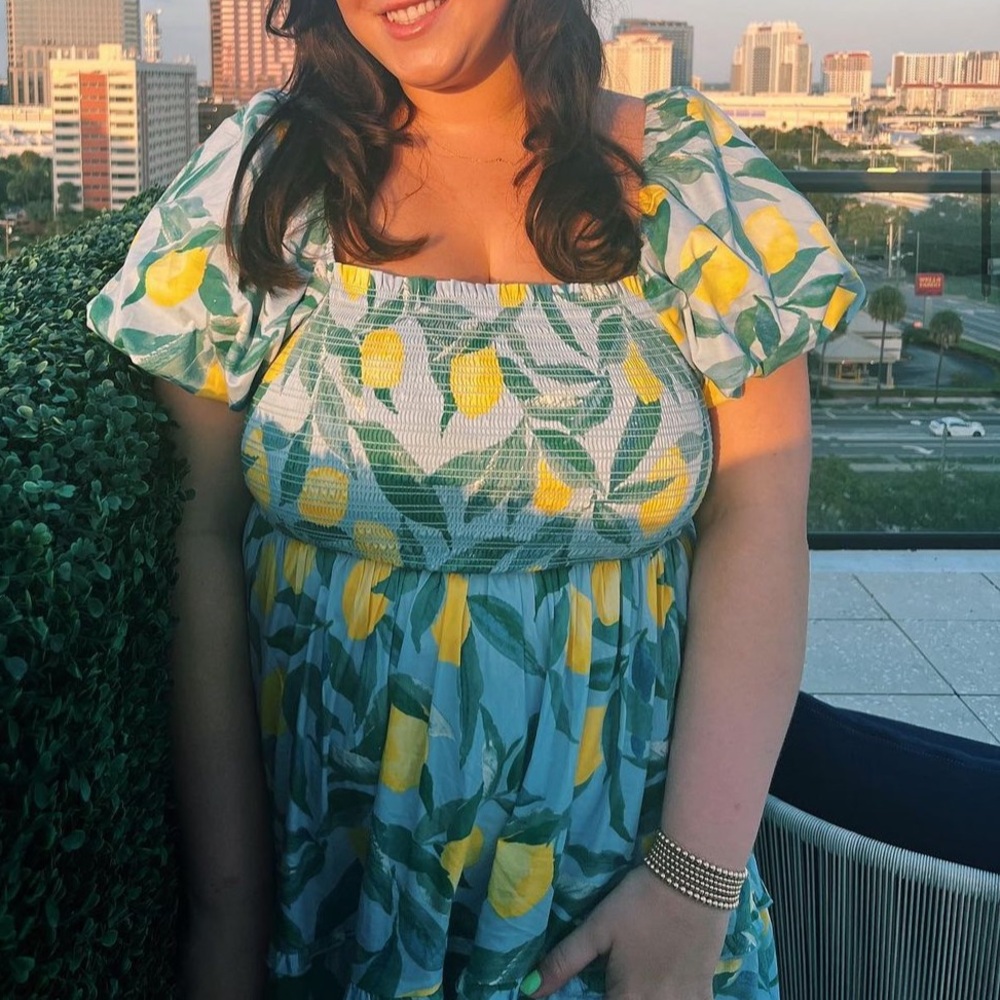 Show me your mumu lemon dress